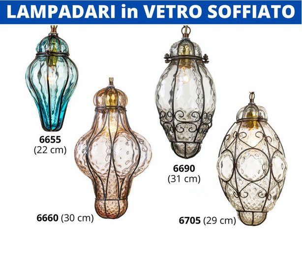 Lampadari Veneziani in vetro soffiato (CHIUSURA ATTIVITA')