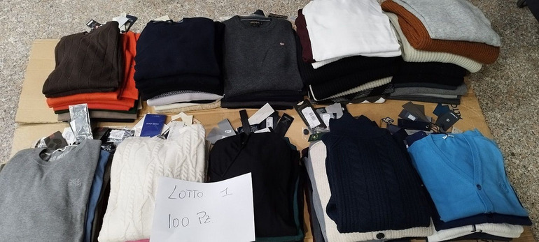 stock lotti maglieria uomo firmata