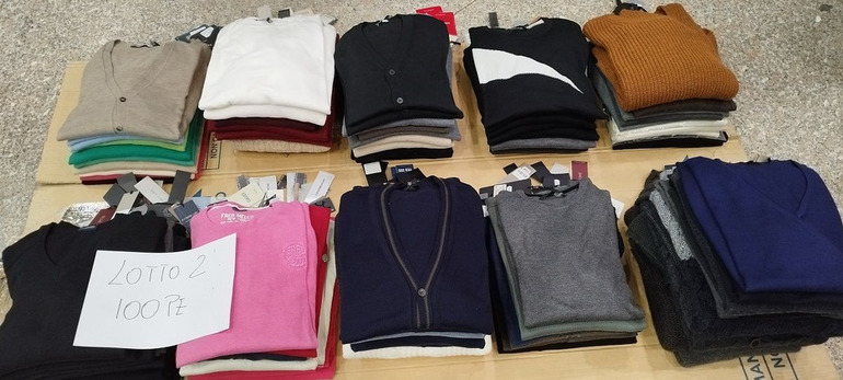 stock lotti maglieria uomo firmata
