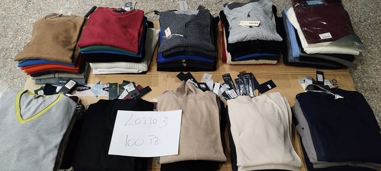 stock lotti maglieria uomo firmata